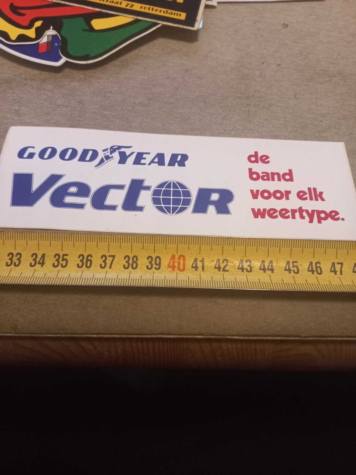 Goodyear Vector sticker - De band voor elk weertype, Ophalen of Verzenden, Zo goed als nieuw, Merk
