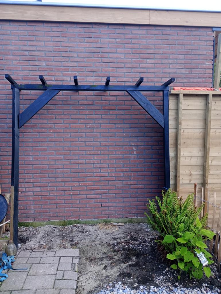 Grote houten pergola - 205x200 cm - Zo goed als nieuw, Ophalen