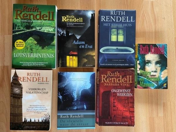 Thrillers Ruth Rendell, 8 exemplaren, Ophalen of Verzenden, Zo goed als nieuw, Ruth Rendell