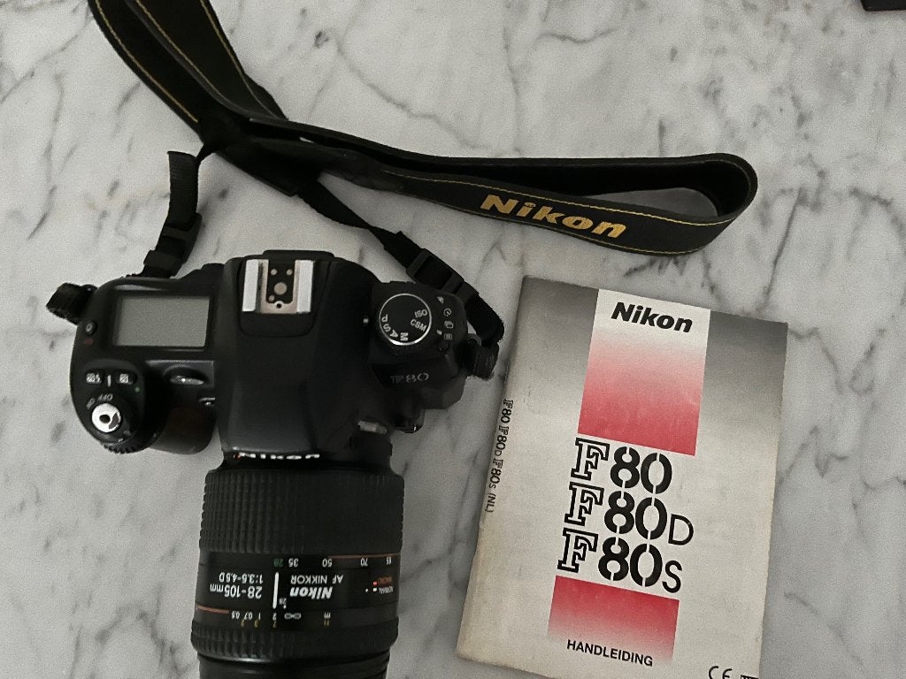 Nikon F80 camera met extra ED lens, Ophalen, Gebruikt, Spiegelreflex, Nikon