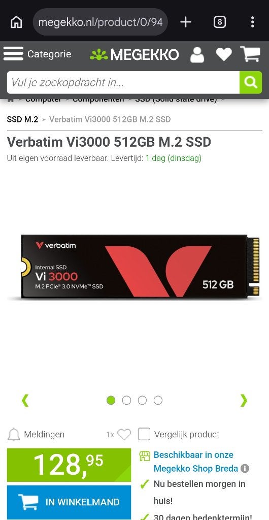 SSD NVMe M.2 Laptop en Desktop- Nieuw in doos✅, Computers en Software, Intern, SSD, Nieuw, Ophalen of Verzenden