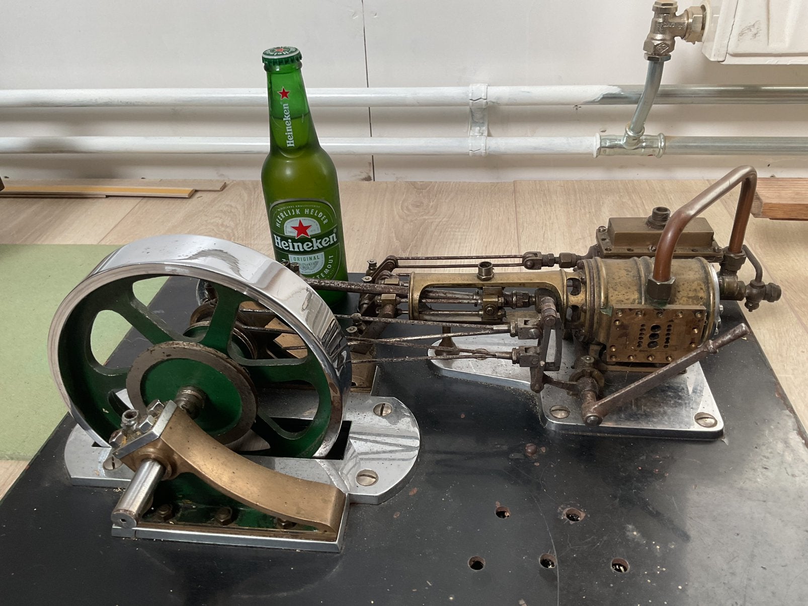 Stoommachine zeer groot, Antiek en Kunst, Antiek | Speelgoed, Ophalen