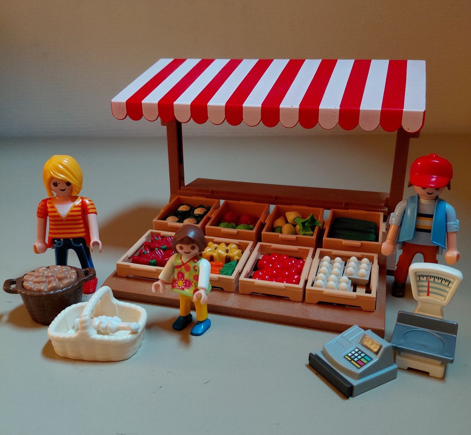 playmobil groente kraam 6121, Ophalen of Verzenden, Gebruikt