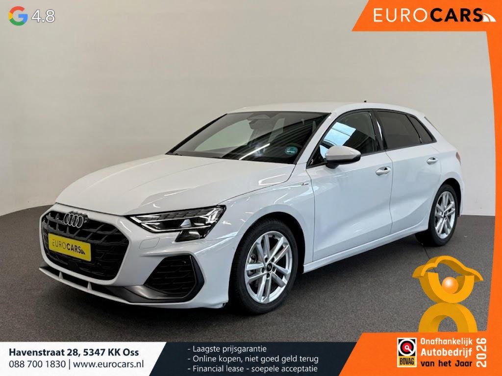 Audi A3 Sportback 35 TFSI S Edition SONOS Premium Audio clim, Auto's, Dealer onderhouden, 1300 kg, Verwarmde buitenspiegels, 4 cilinders