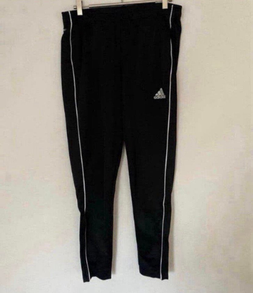 Adidas trainingsbroek, sportbroek zwart. Maat M, Zwart, Overige typen, Zo goed als nieuw, Adidas
