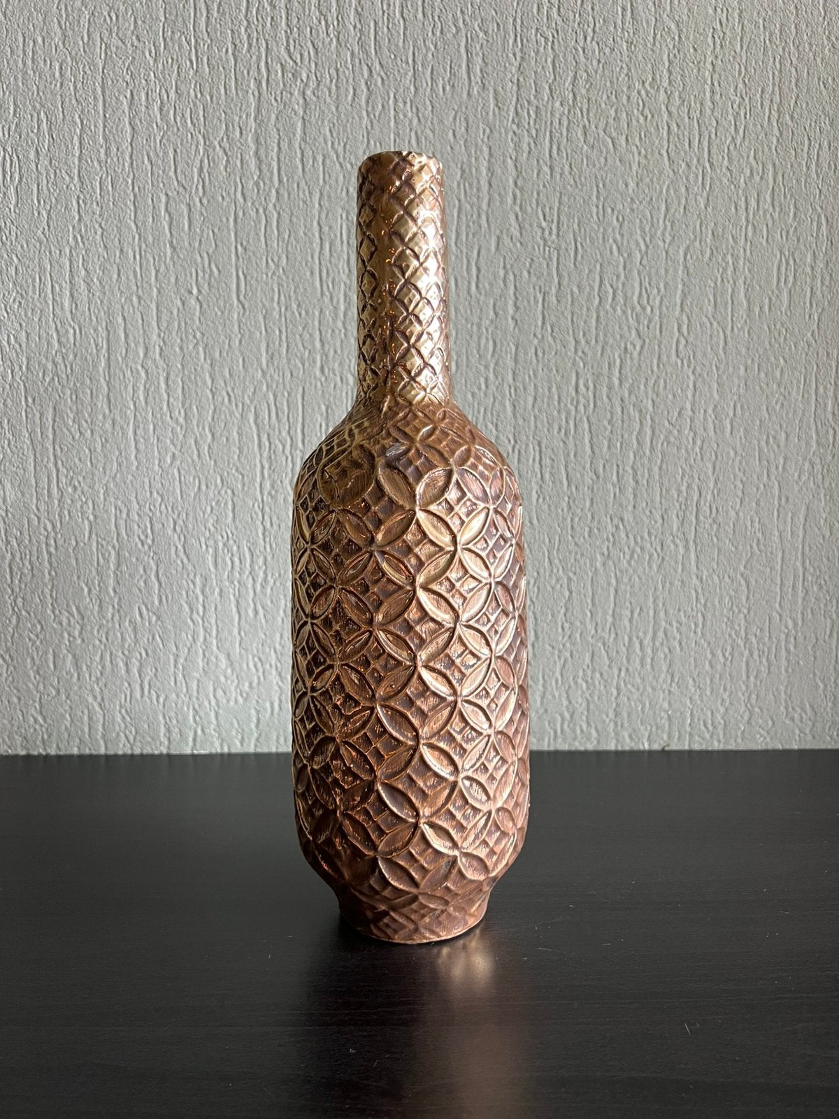 Oosterse vaas brons keramiek (30 cm), Ophalen of Verzenden, Nieuw, Goud