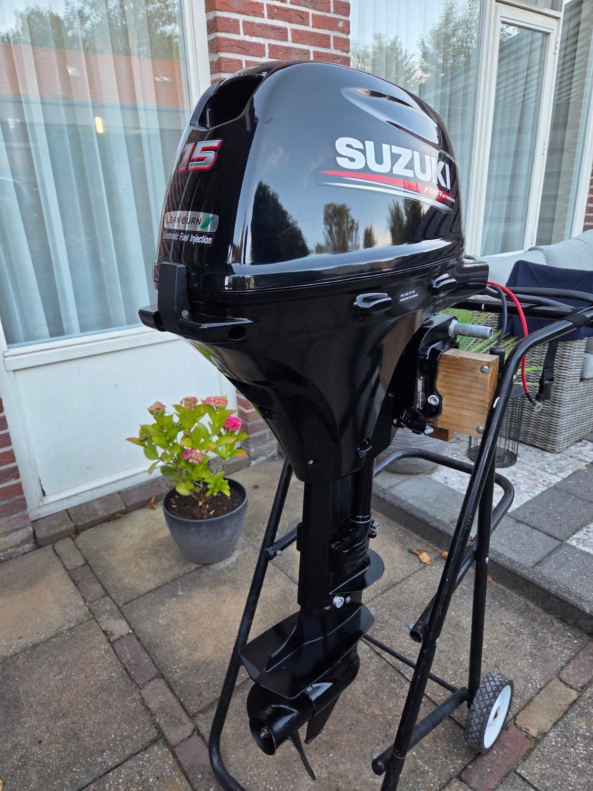 Suzuki DF 20/15 EFI injectie langstaart elektrische start, Watersport en Boten, Buiten- en Binnenboordmotoren, Ophalen, 10 tot 30 pk