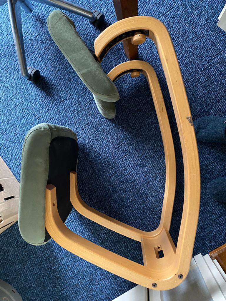 Stokke schommel bureau stoel, Huis en Inrichting, Bureaustoelen, Ophalen, Ergonomisch, Gebruikt, Groen