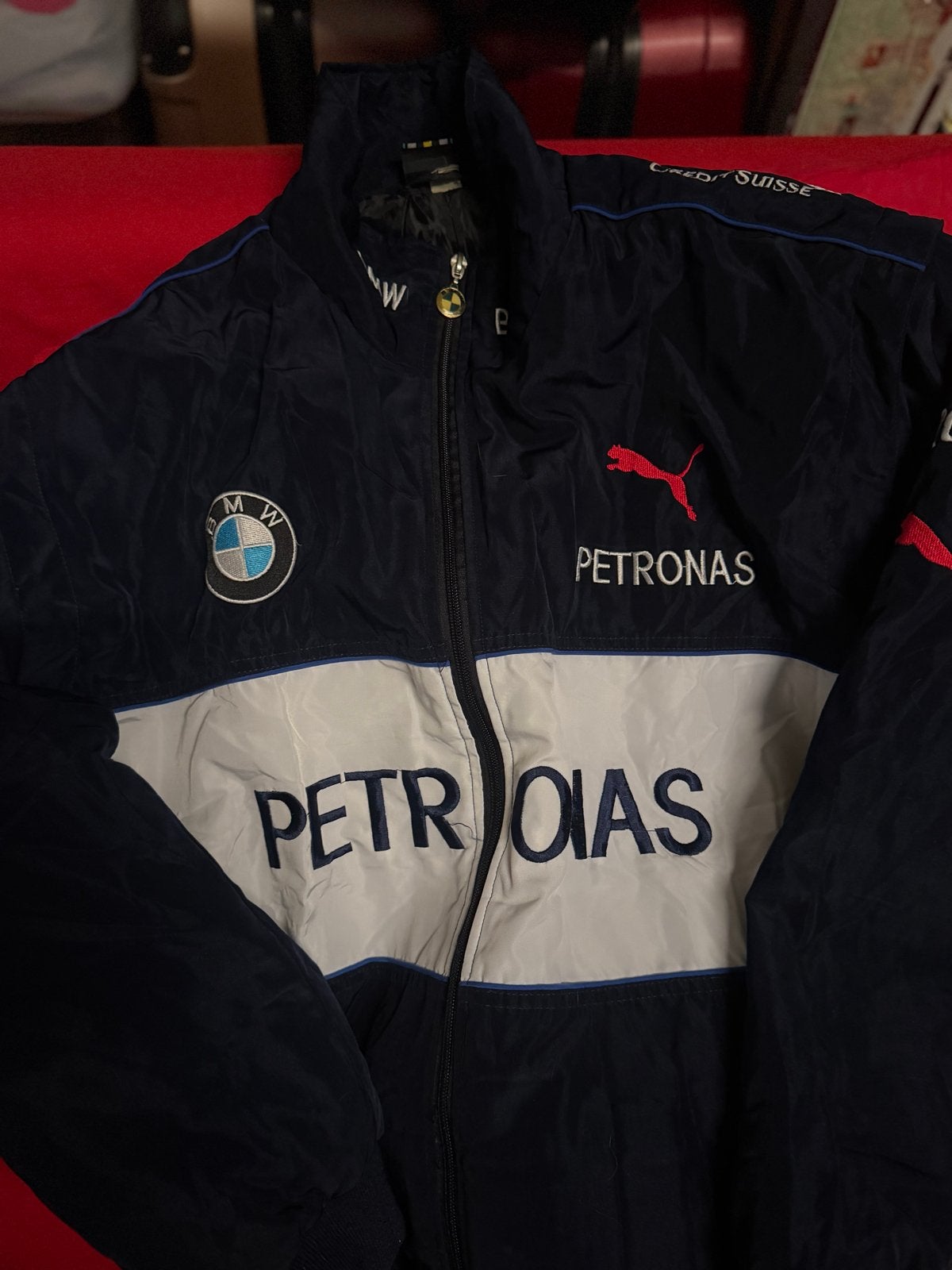 BMW Petronas Racing Jas - Vintage Puma Motorsport, Kleding | Heren, Ophalen of Verzenden, Zo goed als nieuw, Overige maten, Blauw