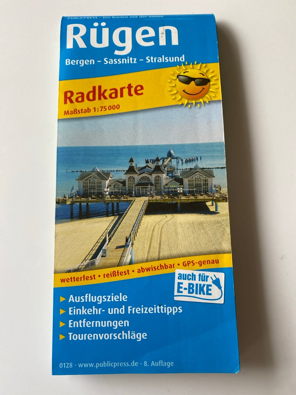 Radkaart Rügen - Geplastificeerd en weerbestendig, Boeken, Atlassen en Landkaarten, 2000 tot heden, Ophalen of Verzenden, Duitsland