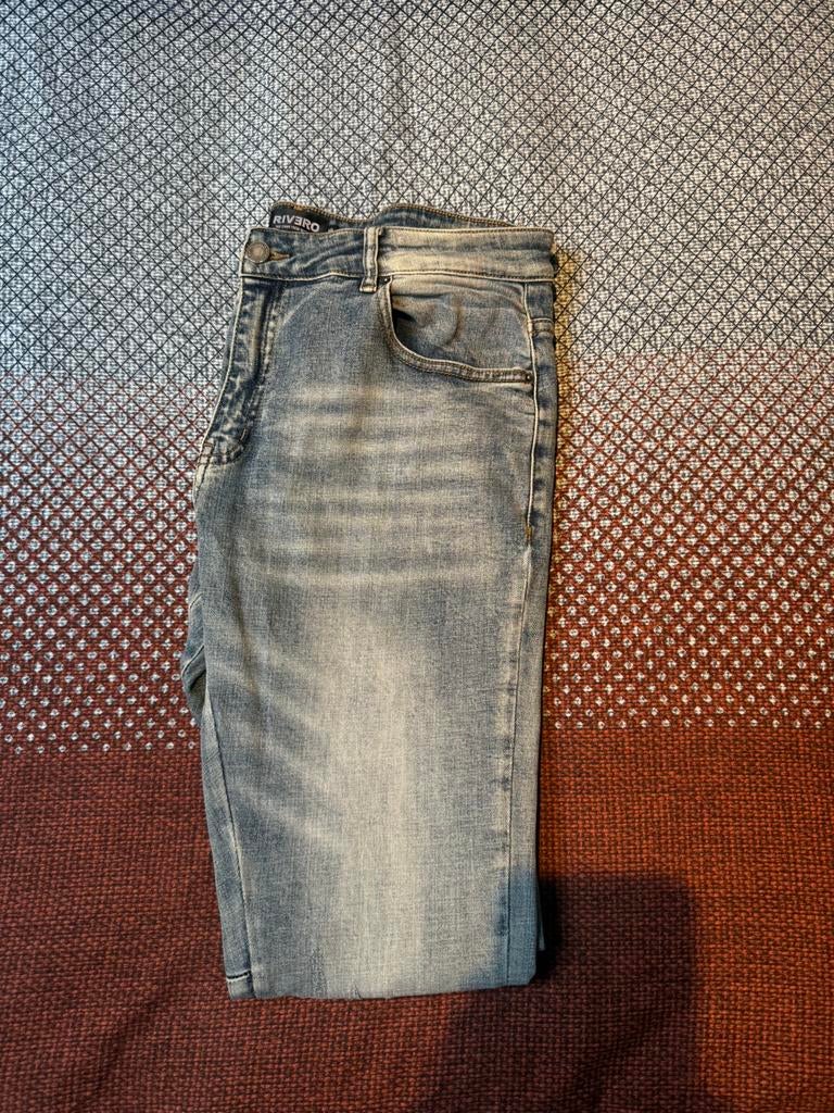 Rivero flared jeans, Kleding | Heren, Ophalen of Verzenden, Zo goed als nieuw, Blauw, W36 - W38 (confectie 52/54)