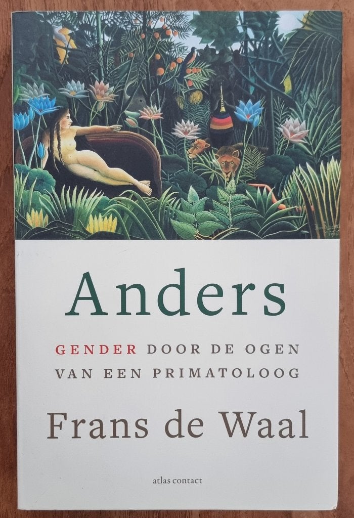 Anders - Frans de Waal - gender gezien door primatoloog IGST, Ophalen of Verzenden, Gelezen, Frans de Waal, Nederland