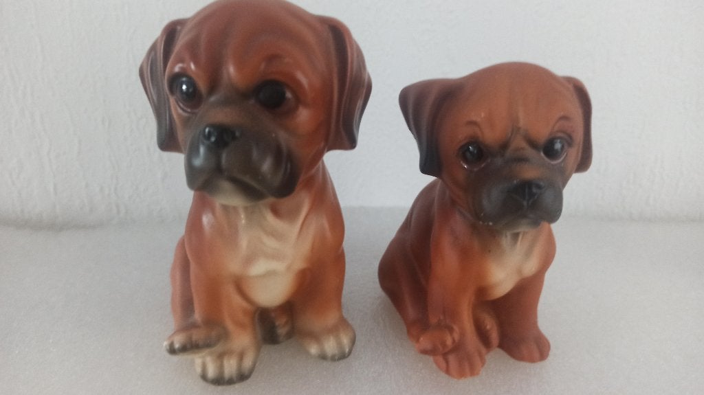 Honden beeldjes en poezen beeldje, Ophalen of Verzenden, Zo goed als nieuw, Hond of Kat, Opgezet dier