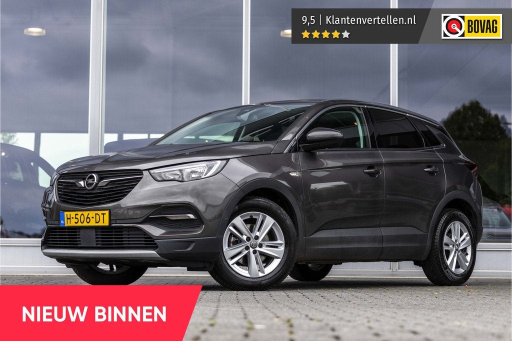Opel Grandland X 1.2 Turbo Business Executive Binnen ATP, Auto's, Opel, 12 maanden, Gebruikt, 1199 cc, Leder en Stof