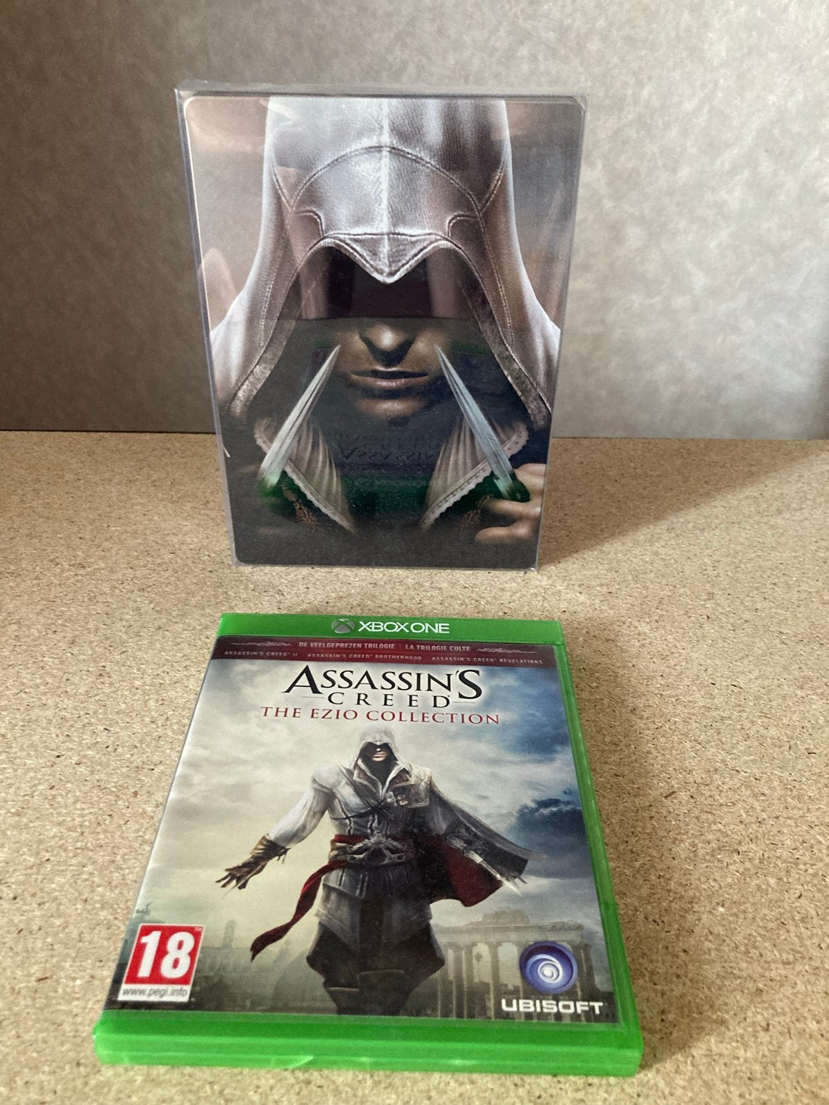 Assassin's Creed Ezio Altair steelbook en Xbox One, Ophalen of Verzenden, Zo goed als nieuw