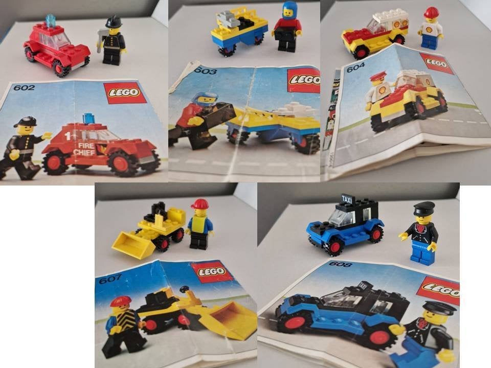 Lego 5 setjes 2e serie 600 uit 1978 en 1979, Ophalen of Verzenden, Gebruikt, Lego