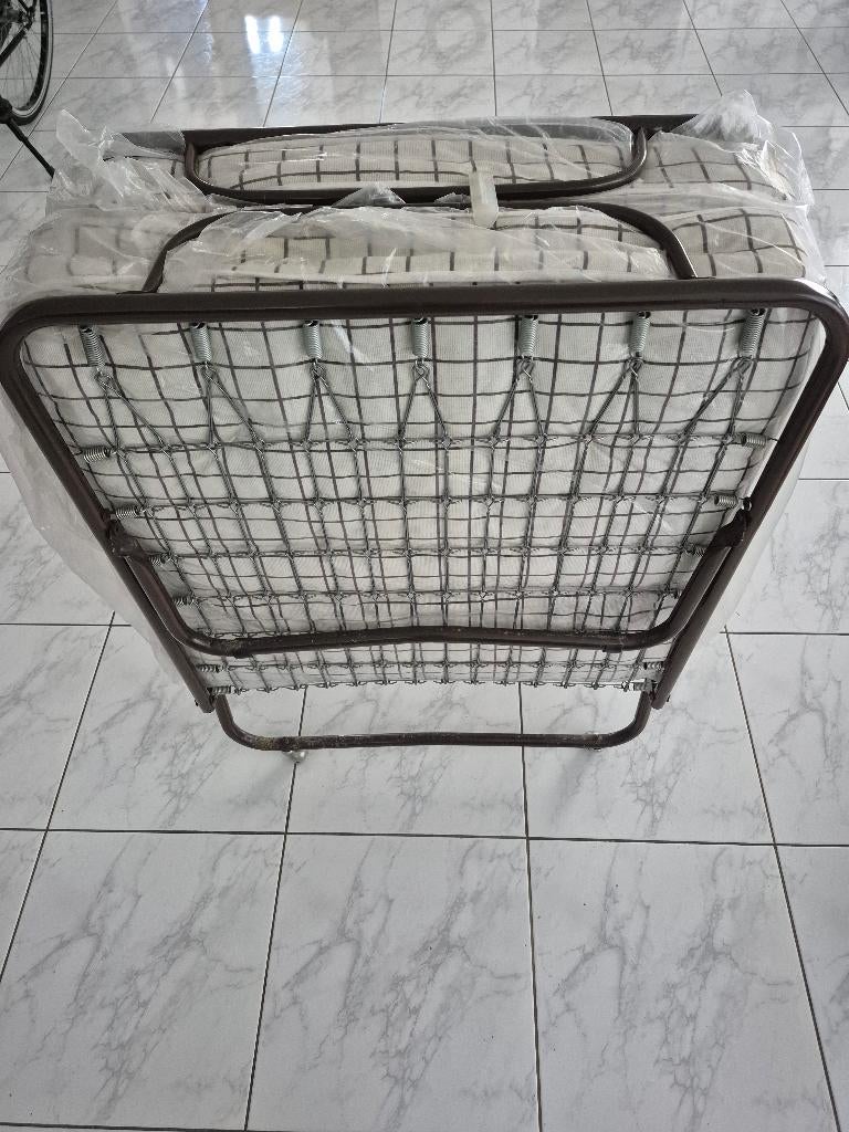 Opklapbaar logeer bed 190 x 80 cm, Tweepersoons, 80 cm, Hout, 190 cm of minder