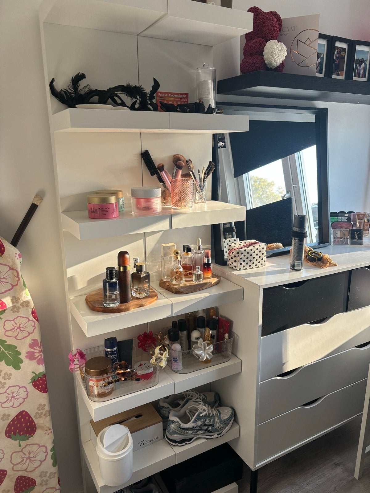 2 Witte wandplanken  ikea, Ophalen, Gebruikt