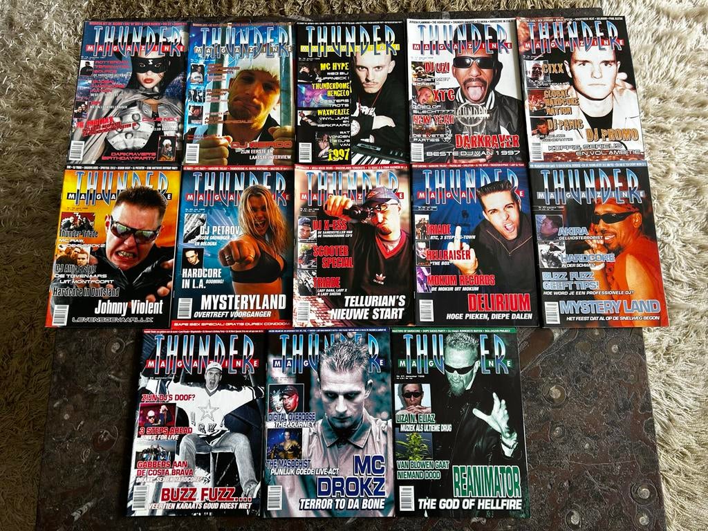 Thunderdome Thunder Magazine Collectie - Hardcore & Gabber, Ophalen, Gelezen, Overige typen