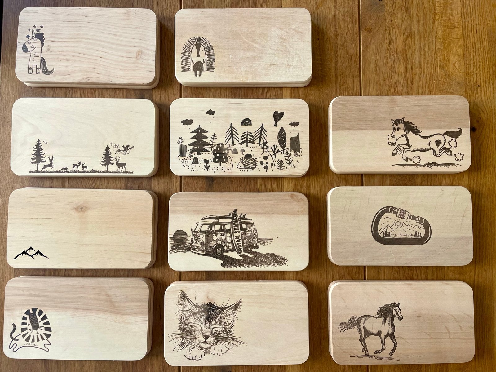Broodplank van beuken 100% FSC 22,5x12,5x1,2 cm, Hout, Snij-/serveerplank, Nieuw, Ophalen of Verzenden
