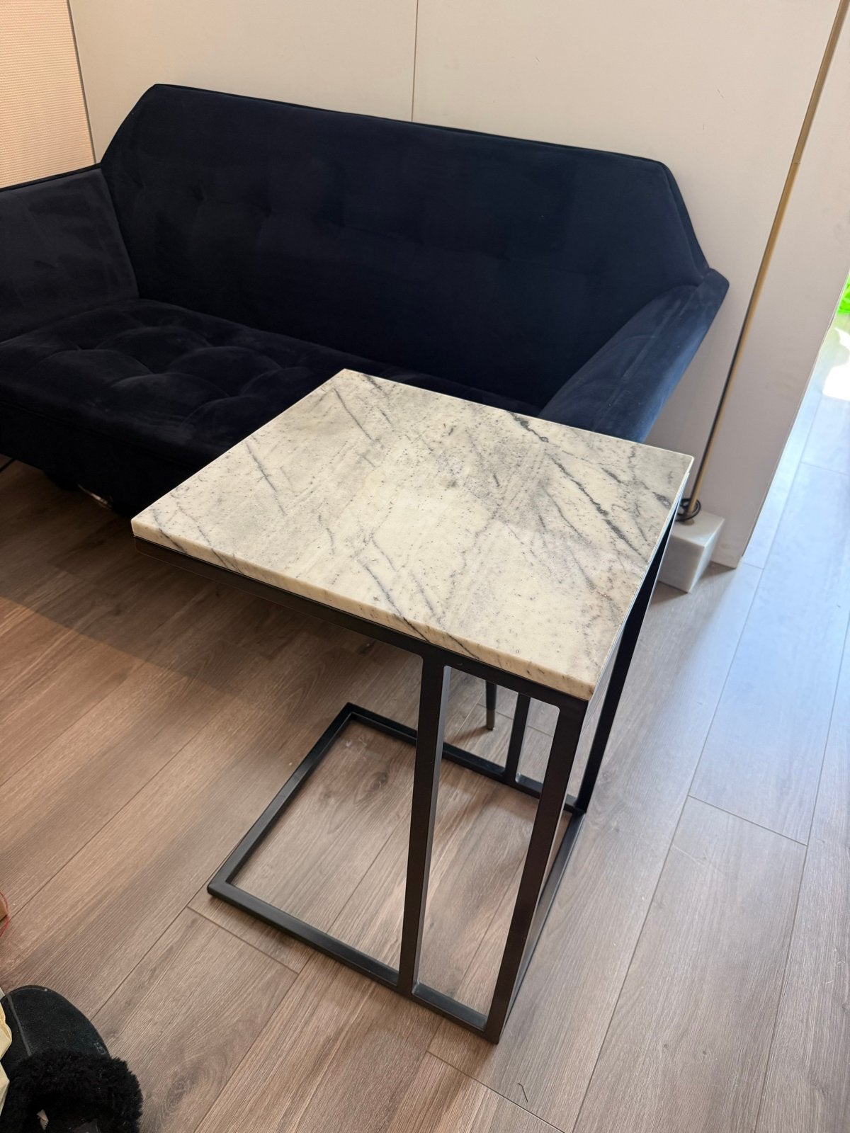 Richmond Interiors bijzettafel Lexington marmer, Ophalen, Overige materialen, Minder dan 55 cm, Vierkant