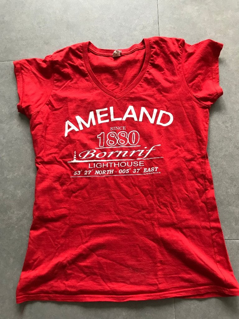 Ameland T-shirt maat L, Kleding | Dames, Maat 38/40 (M), Ophalen of Verzenden, Zo goed als nieuw, Korte mouw