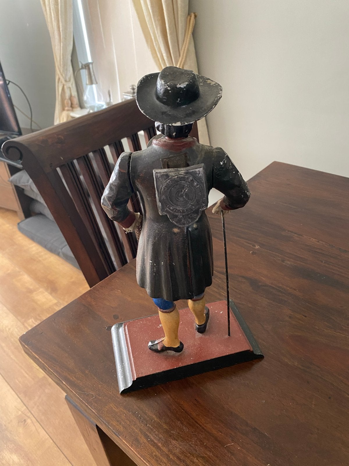Antiek klokkenmannetje - decoratieve figuur met klok, Antiek en Kunst, Antiek | Klokken, Ophalen