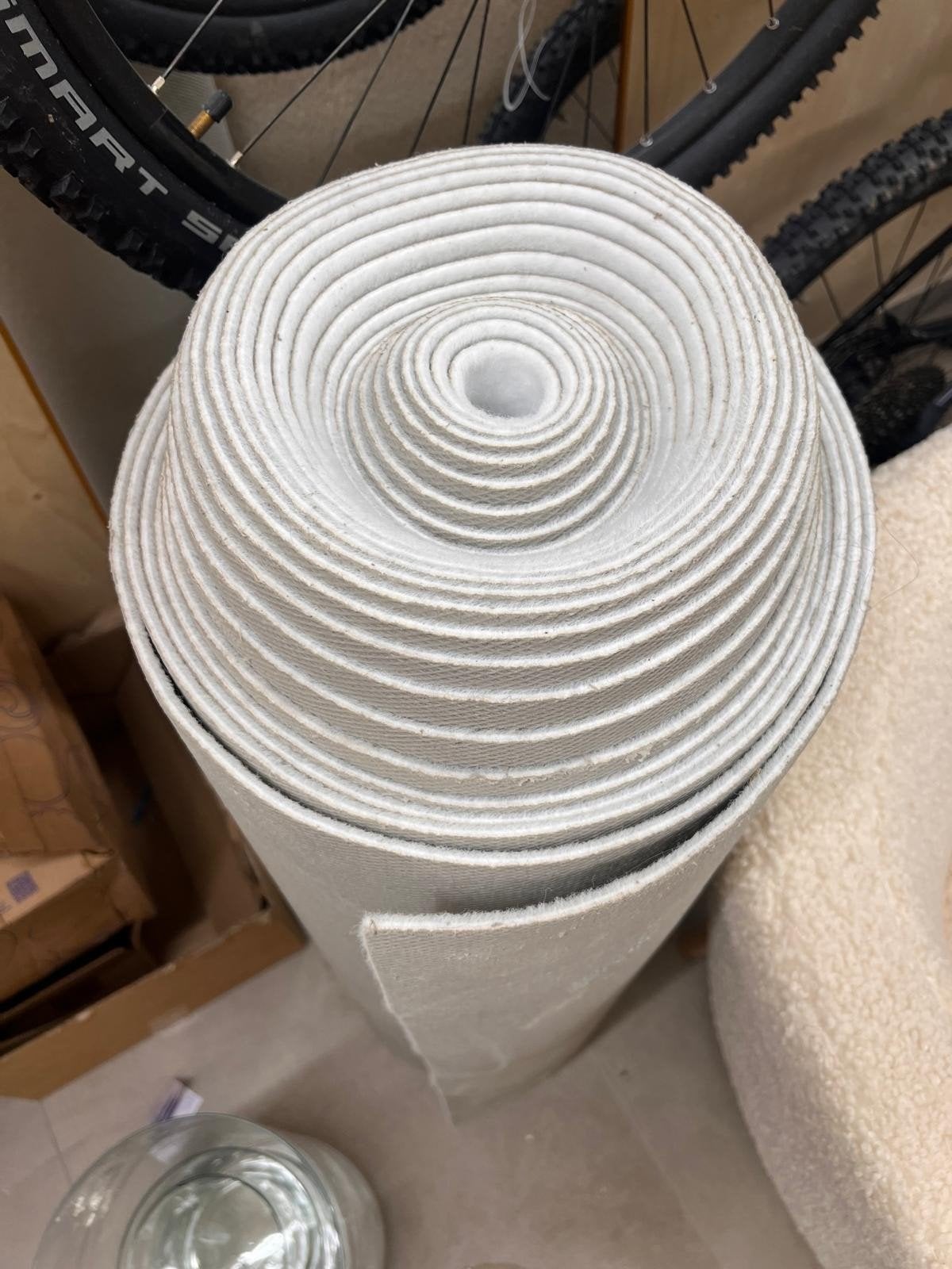 Witte loper 15m x 1m met rubberen ondergrond, Ophalen, Gebruikt, Overige