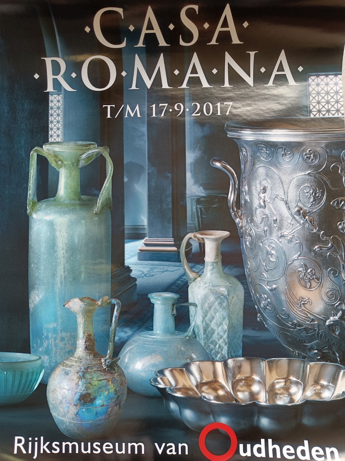 Poster rijksmuseum van Oudheden Leiden van Oudheden 2017, Rechthoekig Staand, Ophalen of Verzenden, Zo goed als nieuw, A1 t/m A3