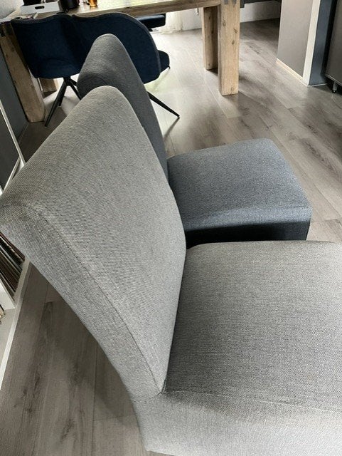 4 stuks eetkamerstoelen op wieltjes, Ophalen, Gebruikt, Overige kleuren, Vier