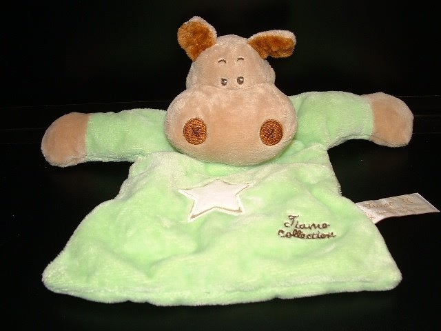 TIAMO NIJLPAARD HARRY THE HIPPO KNUFFELDOEKJE VELOURS, Ophalen of Verzenden, Nieuw, Overige typen