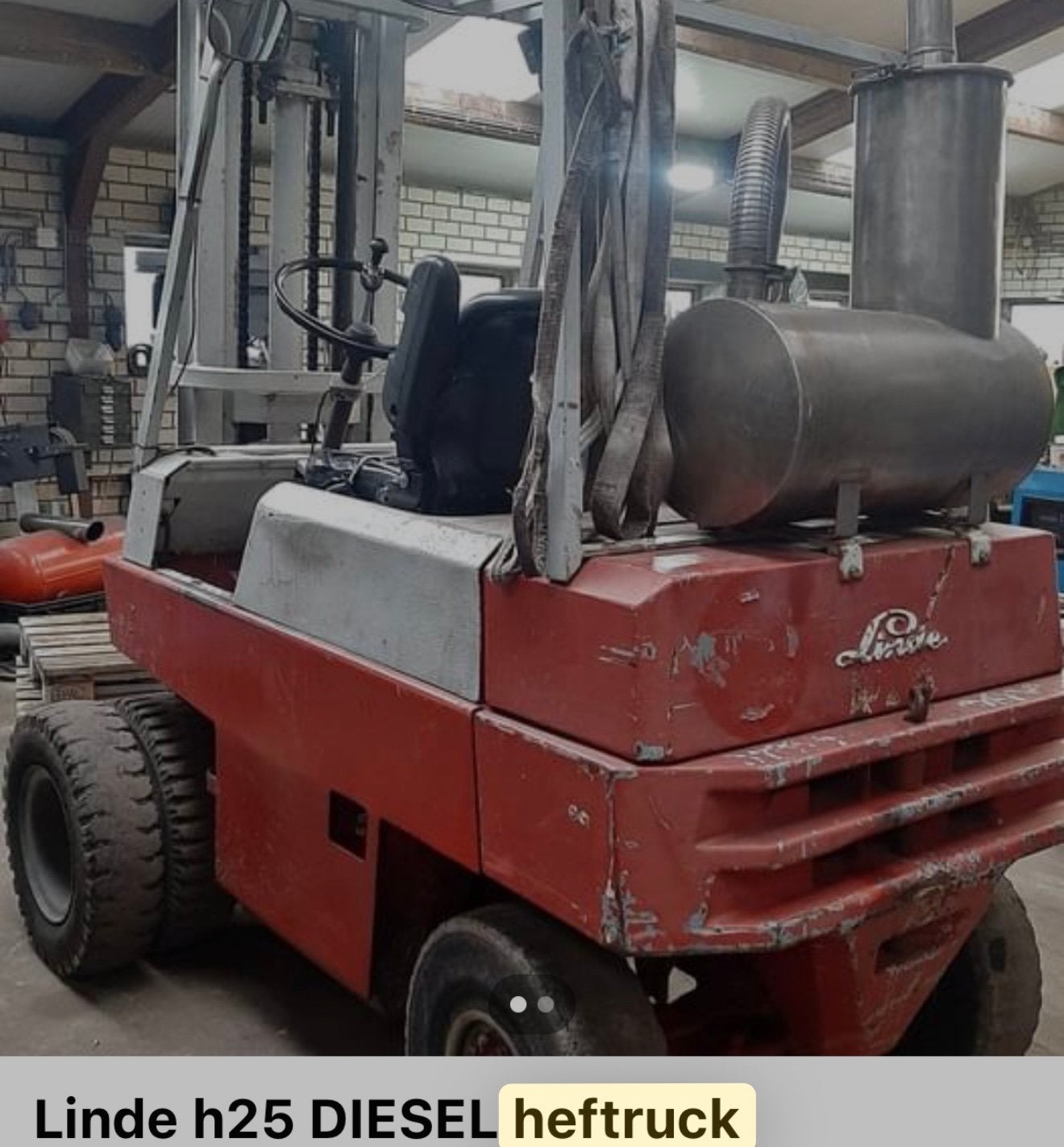 Hefrtruck linde h25 diesel, 1000 tot 2000 kg, Ophalen of Verzenden, Diesel, Heftruck
