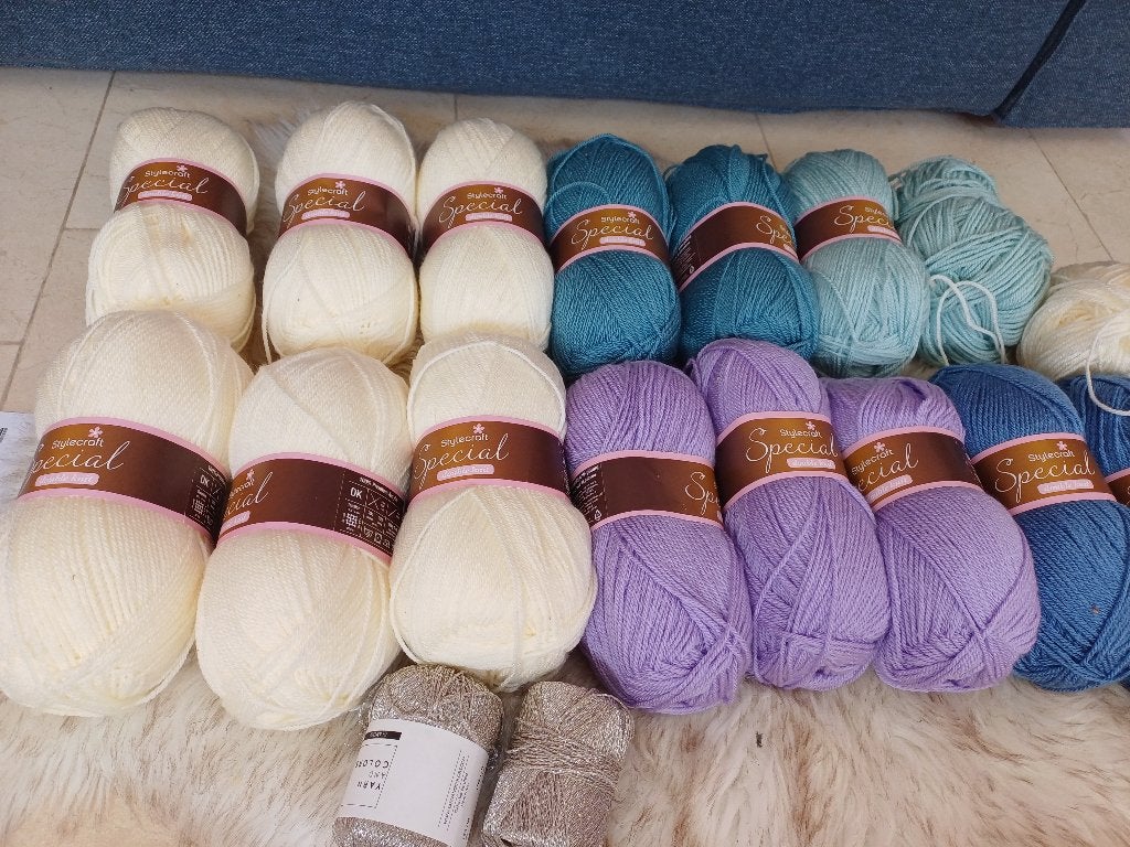 Mooi haakpakket Winter Blues deken Wolplein Stylecraft wol!, Ophalen of Verzenden, Nieuw, Breien of Haken, Wol of Garen