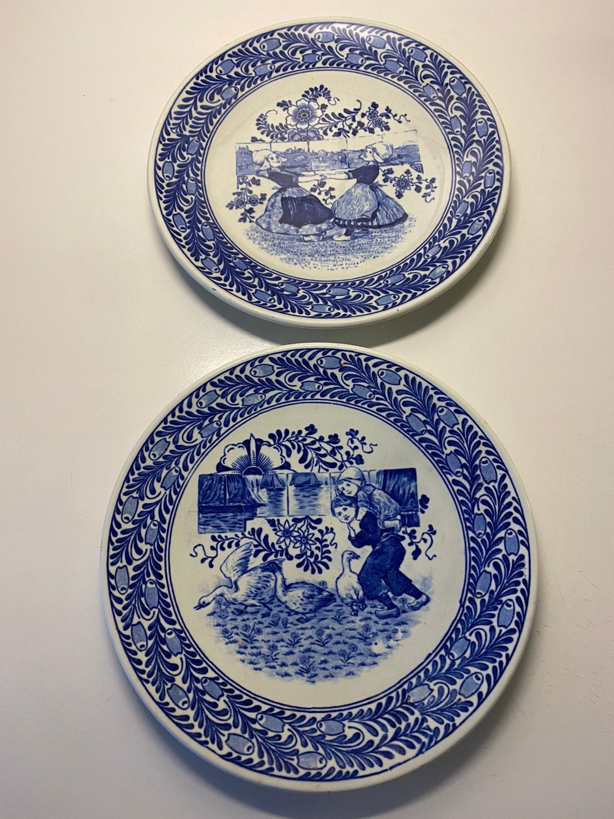 Wandborden Fantaisie/Liberty Blue/Peacock, Antiek en Kunst, Ophalen