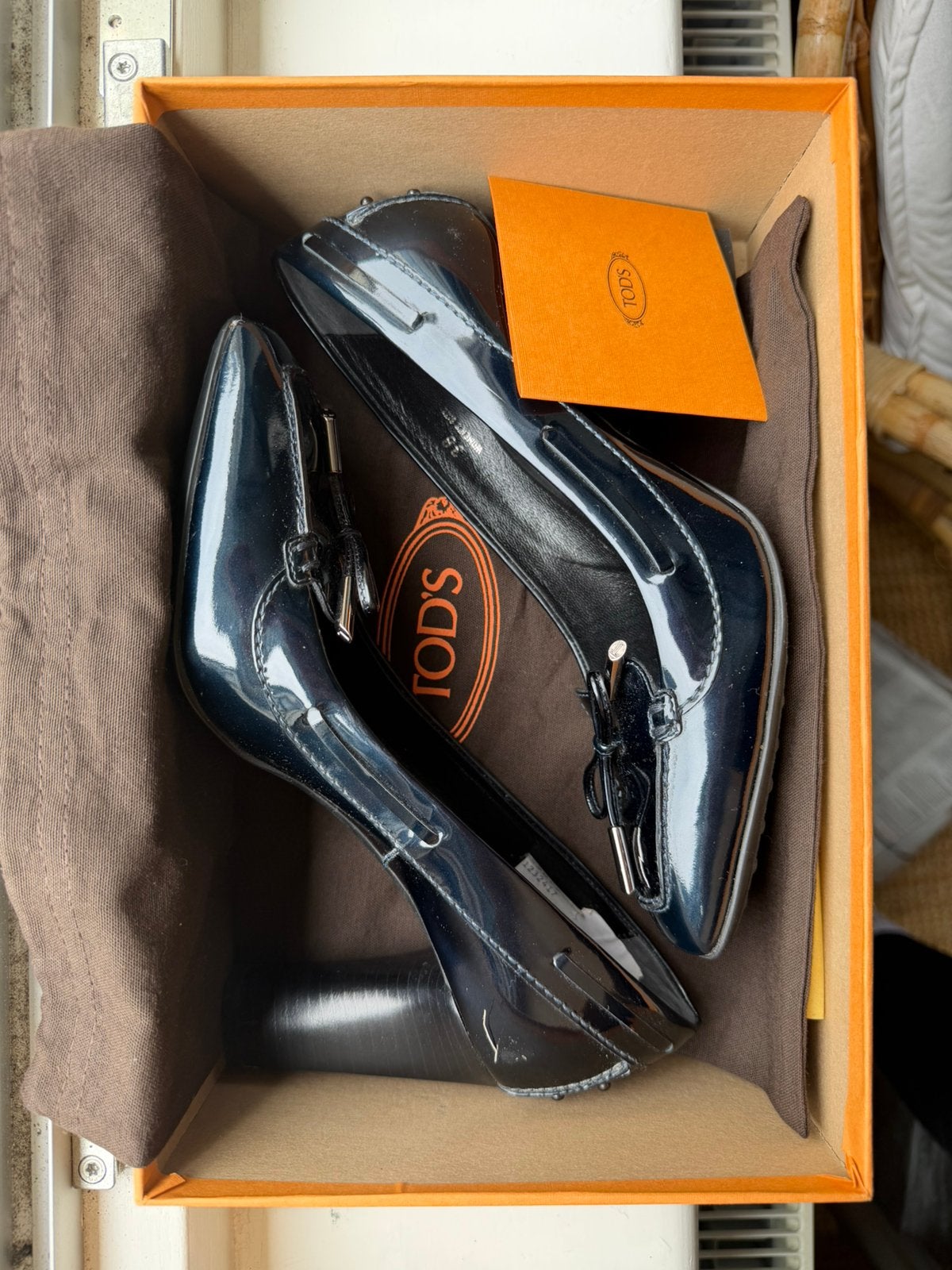 Tod’s Donkerblauwe Hakken 38, Ophalen of Verzenden, Zo goed als nieuw, Blauw