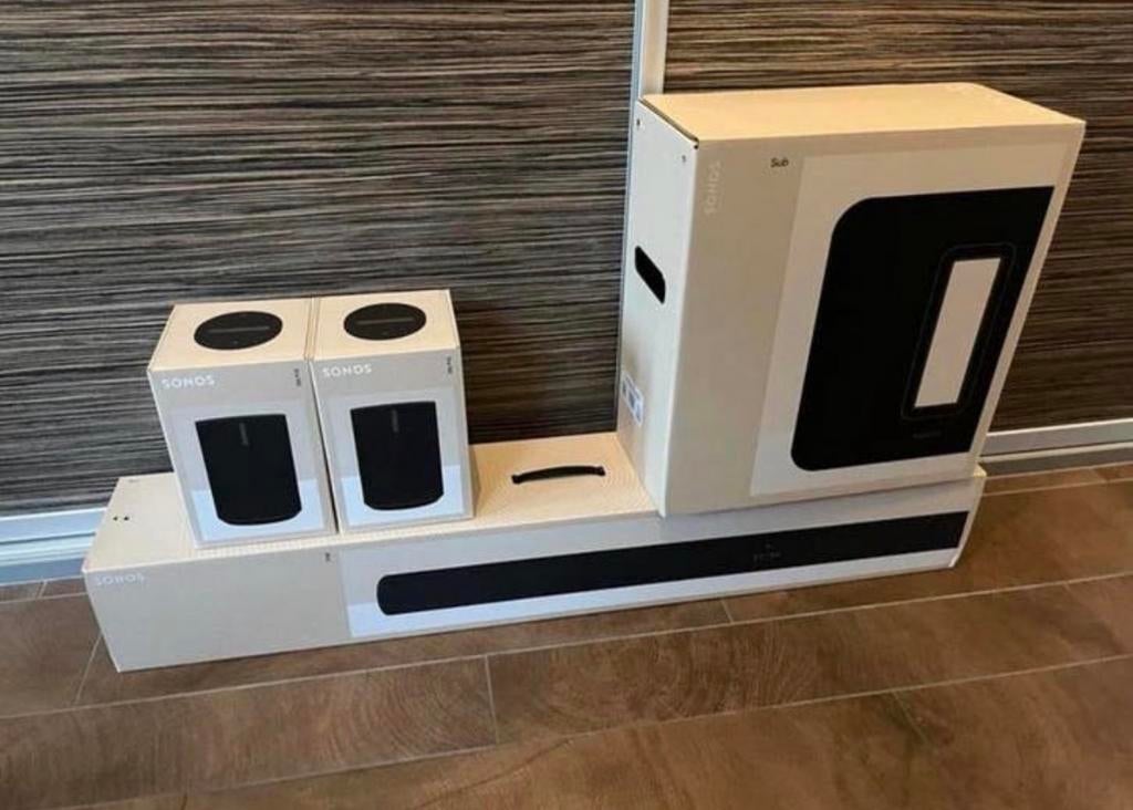 Nieuwe Sonos Surroundset: Arc Ultra, Sub 4 en 2x Era 100 SL, Overige merken, Overige systemen, 70 watt of meer, Nieuw