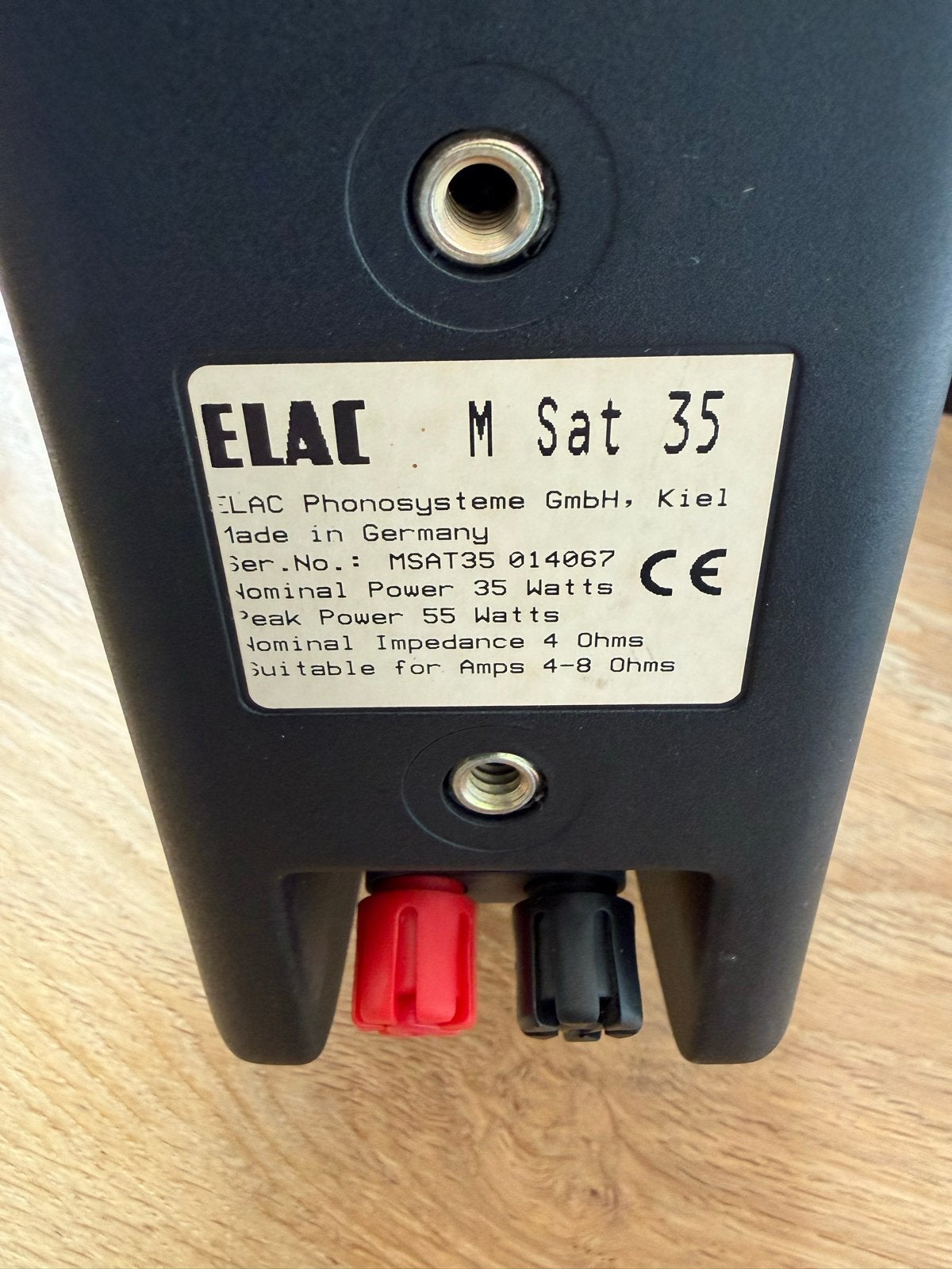 Set of ELAC CM 55 en M Sat 35 Speakers, Gebruikt, Geschikt voor surround/home cinema, Center speaker, Minder dan 60 watt