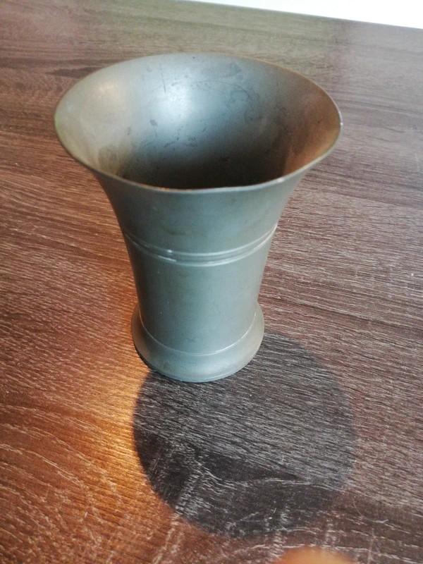 Antieke tinnen beker, ca. 1925, Fa. H. Tollenaar, Buiksloot, Ophalen of Verzenden