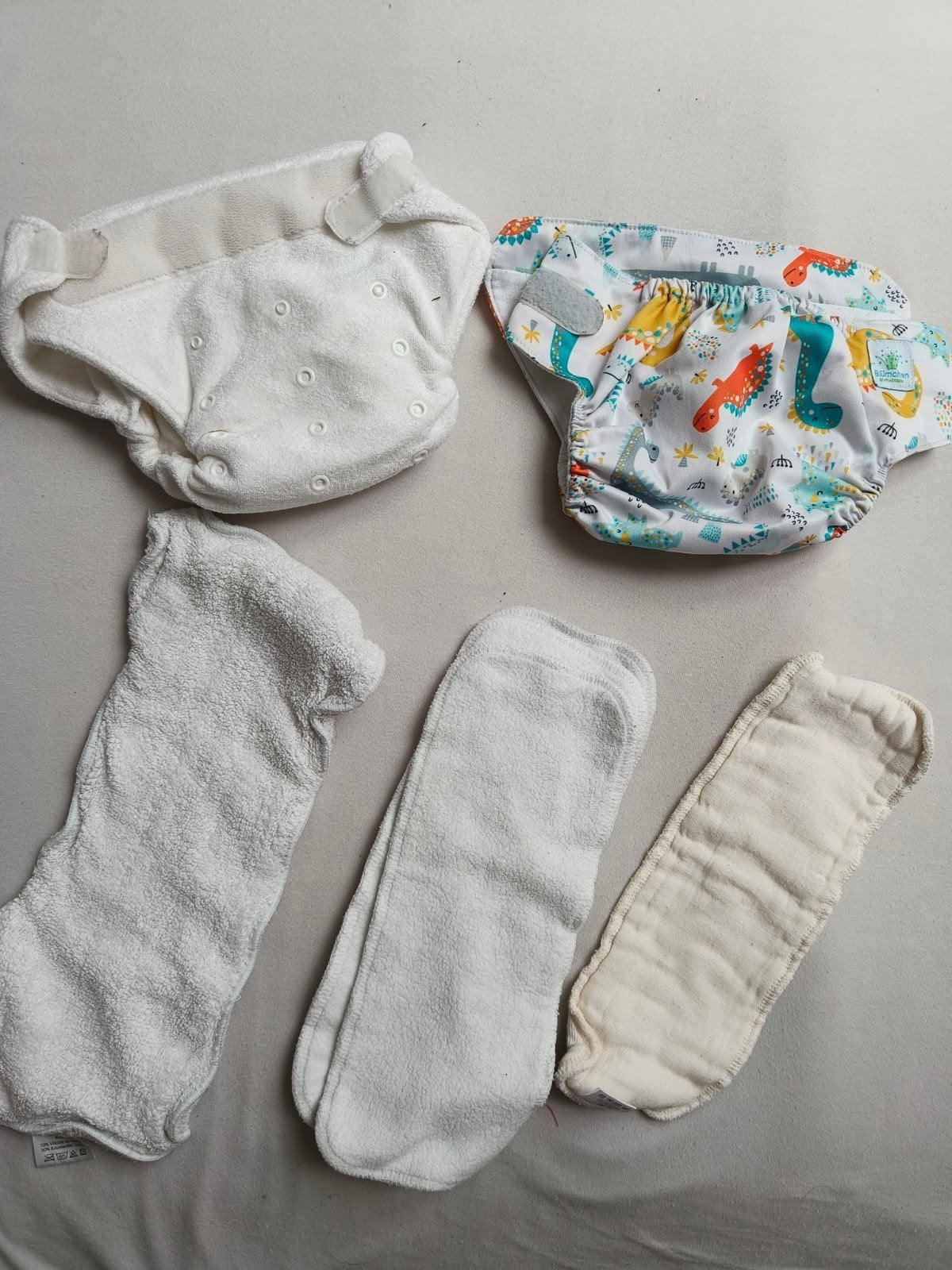 set wasbare luiers blumchen one size, Ophalen of Verzenden, Gebruikt, Blumchen, Jongetje of Meisje
