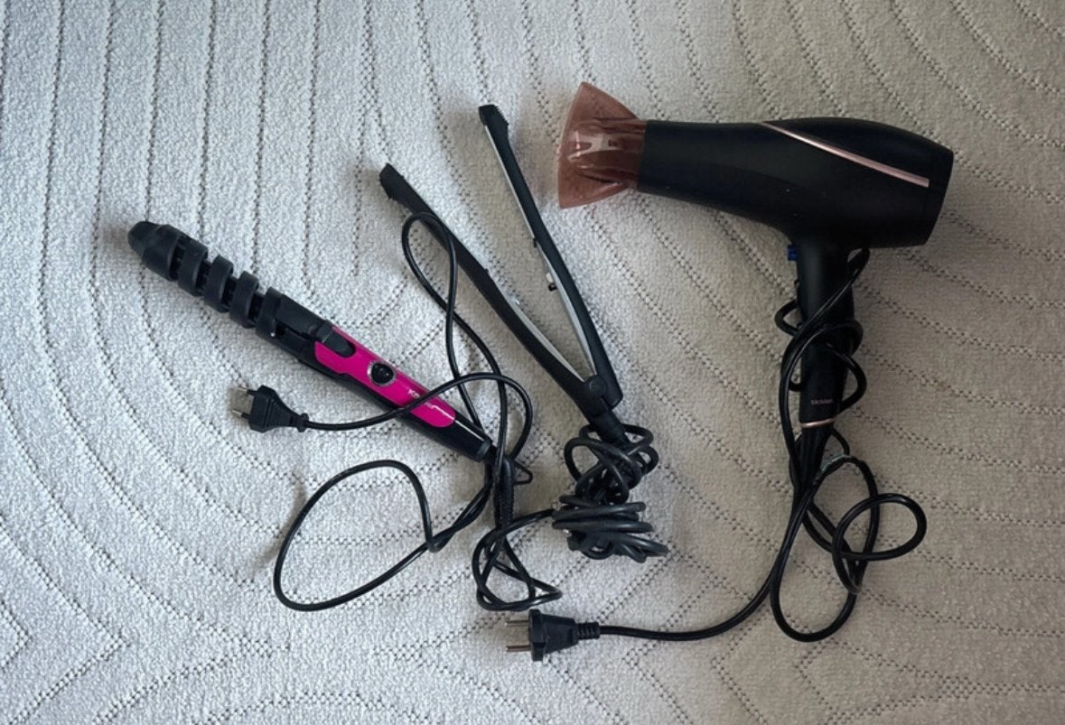 Föhn, krultang en stijltang set - kabel föhn beschadigd, Sieraden, Tassen en Uiterlijk, Uiterlijk | Haarverzorging, Ophalen of Verzenden
