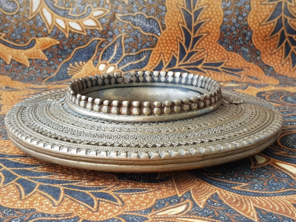 Prachtige zware antieke Oosterse enkelband van brons 18,5 cm, Antiek en Kunst, Zilver, Sieraad, Handgemaakt, Ophalen of Verzenden