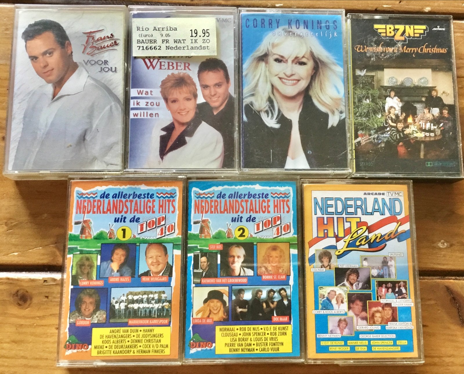 9 ORIGINELE CASSETTEBANJES MET NEDERLANDSE MUZIEK, Gebruikt, 2 t/m 25 bandjes, Ophalen of Verzenden, Origineel