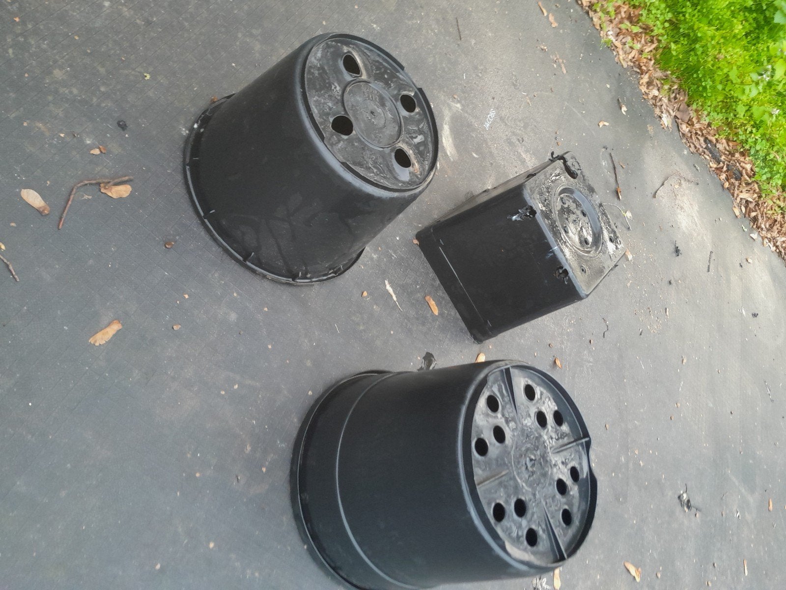 Zwarte plantenpotten -  5 liter potten, Ophalen, Gebruikt