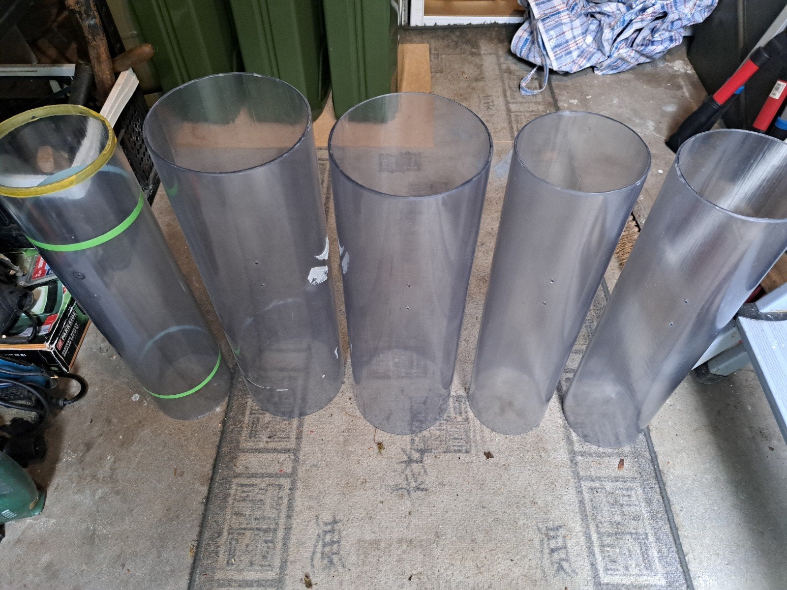 Transparante PVC buizen, diverse maten, Overige materialen, Gebruikt, 20 tot 50 mm, Niet van toepassing