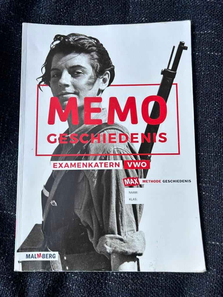 Memo Geschiedenis VWO examenkatern, Boeken, Schoolboeken, Ophalen of Verzenden, Gelezen, VWO, Geschiedenis