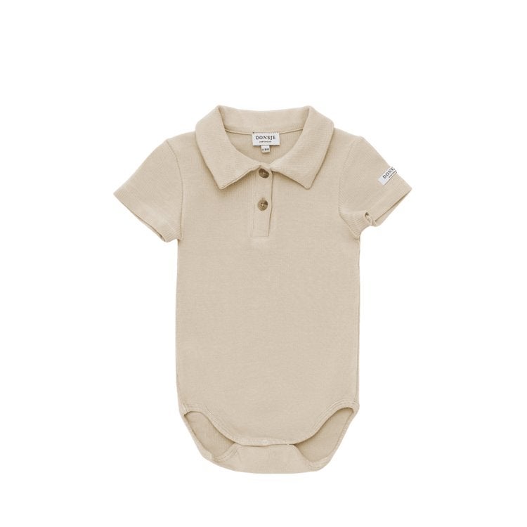 Donsje Amsterdam romper beige 12-18 maanden, Ophalen of Verzenden, Zo goed als nieuw, Jongetje of Meisje