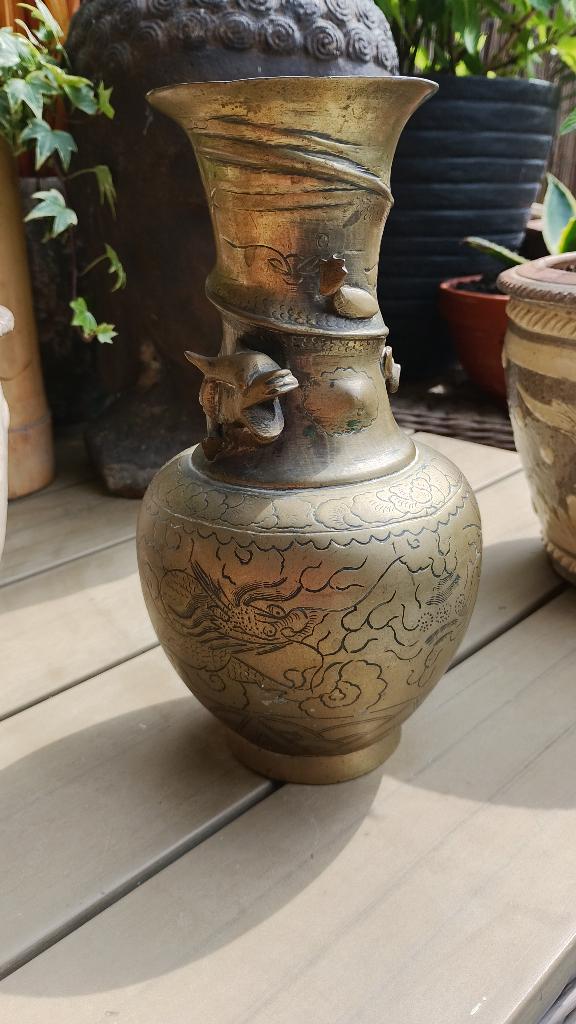 Antieke Chinese draken vaas, Antiek en Kunst, Ophalen of Verzenden