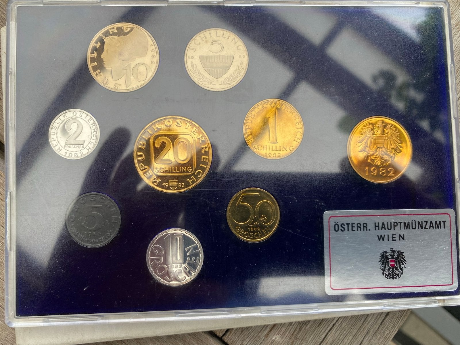 Oostenrijkse Kleinmünzensatz 1982 - Proof Kwaliteit, Ophalen of Verzenden, Setje