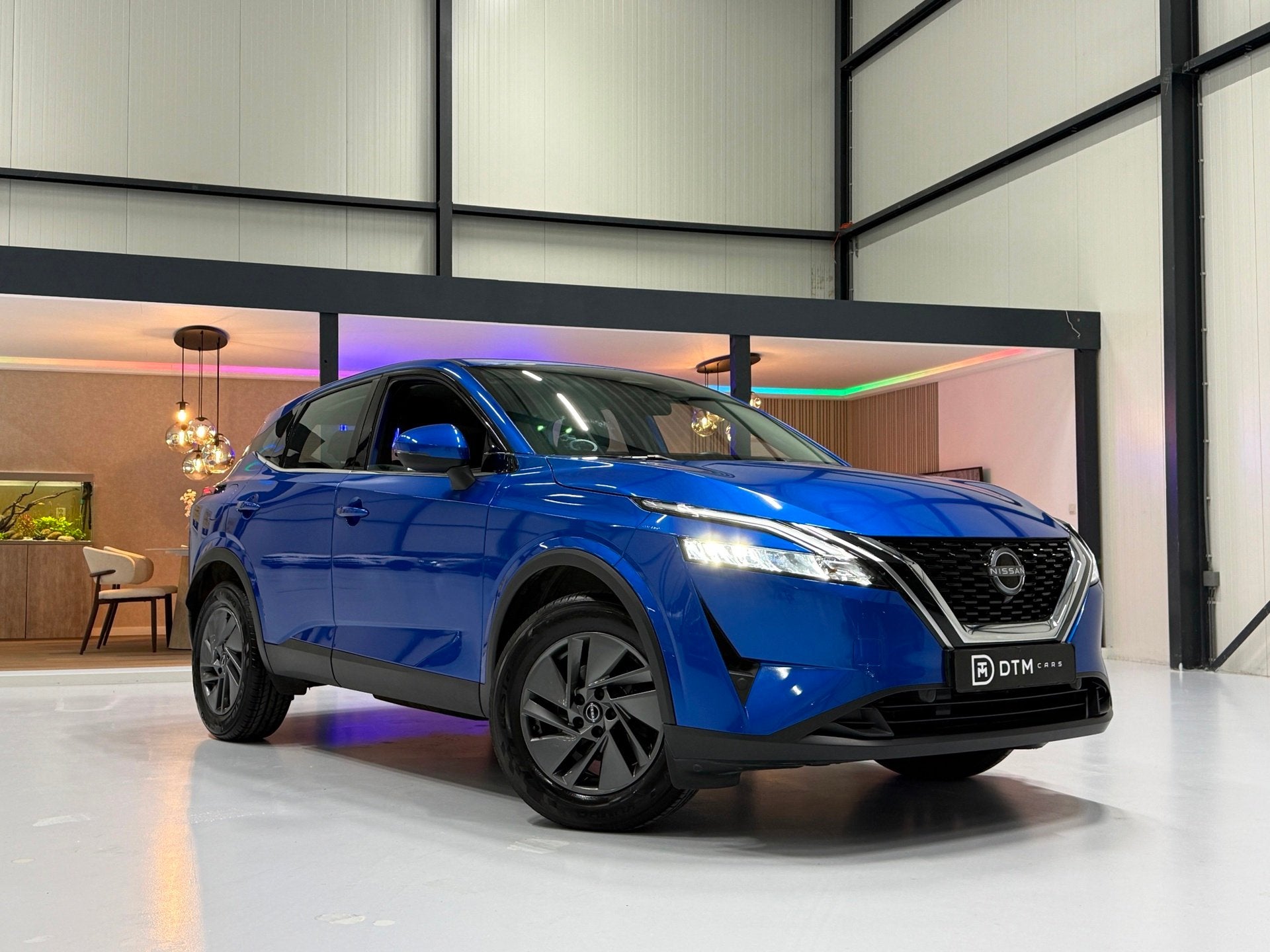 Nissan Qashqai 1.3 MHEV Xtronic |Trekhaak | Camera | Adaptiv, Auto's, Nissan, Dealer onderhouden, 4 cilinders, Blauw, Leder en Stof