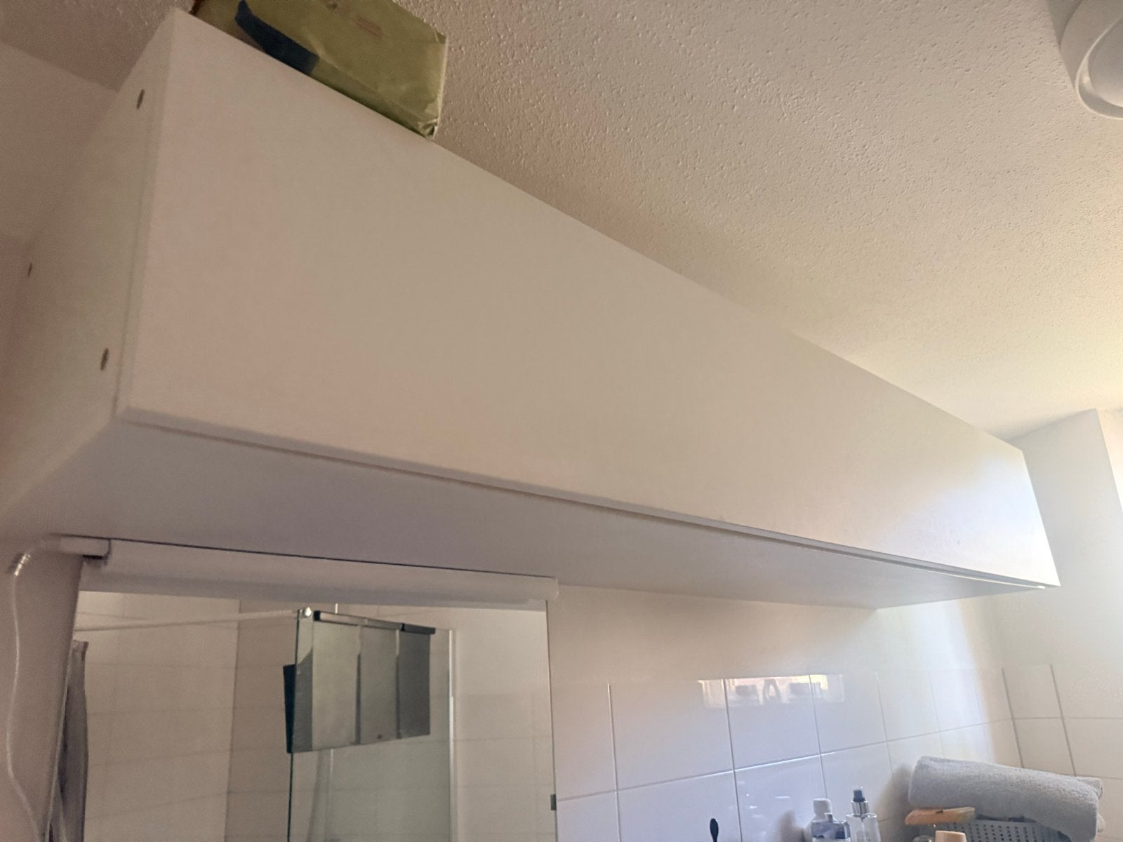 Witte wandkast  bovenkast voor badkamer of berging, Ophalen of Verzenden, Gebruikt